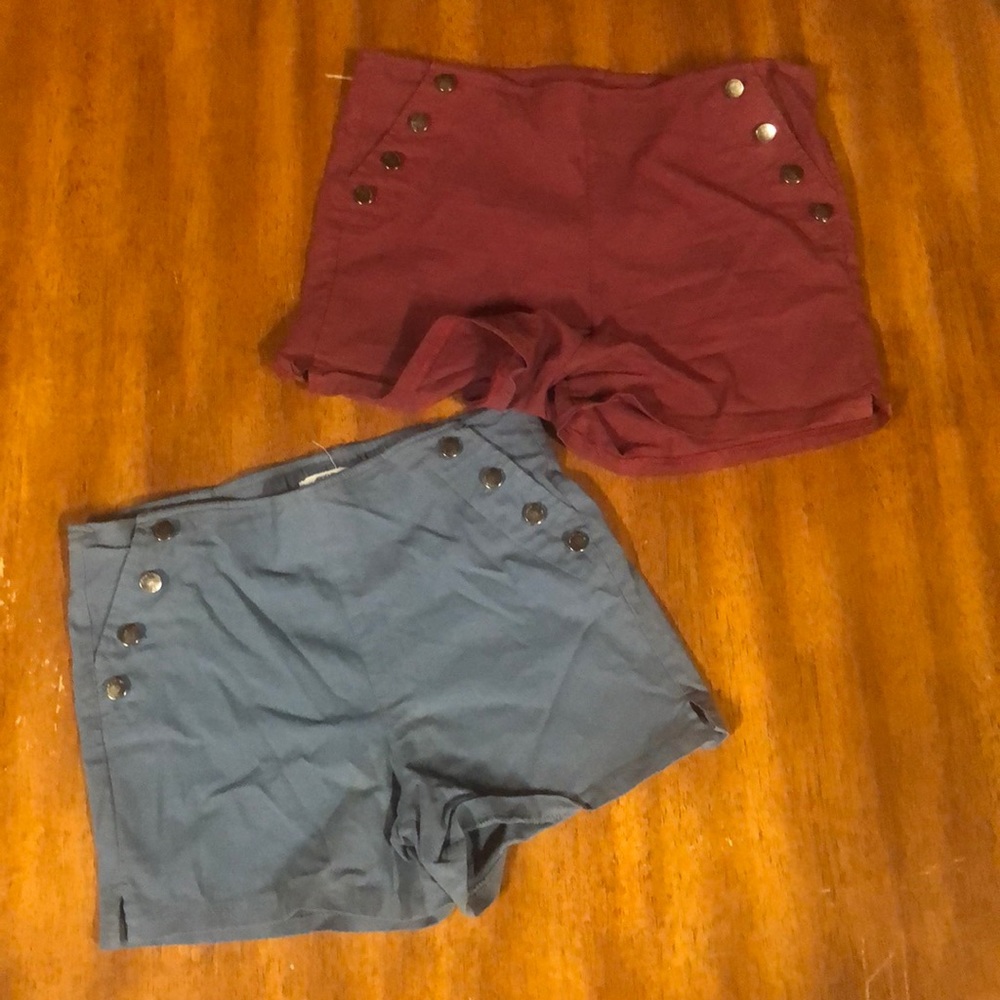 2 high waisted Ardene shorts.